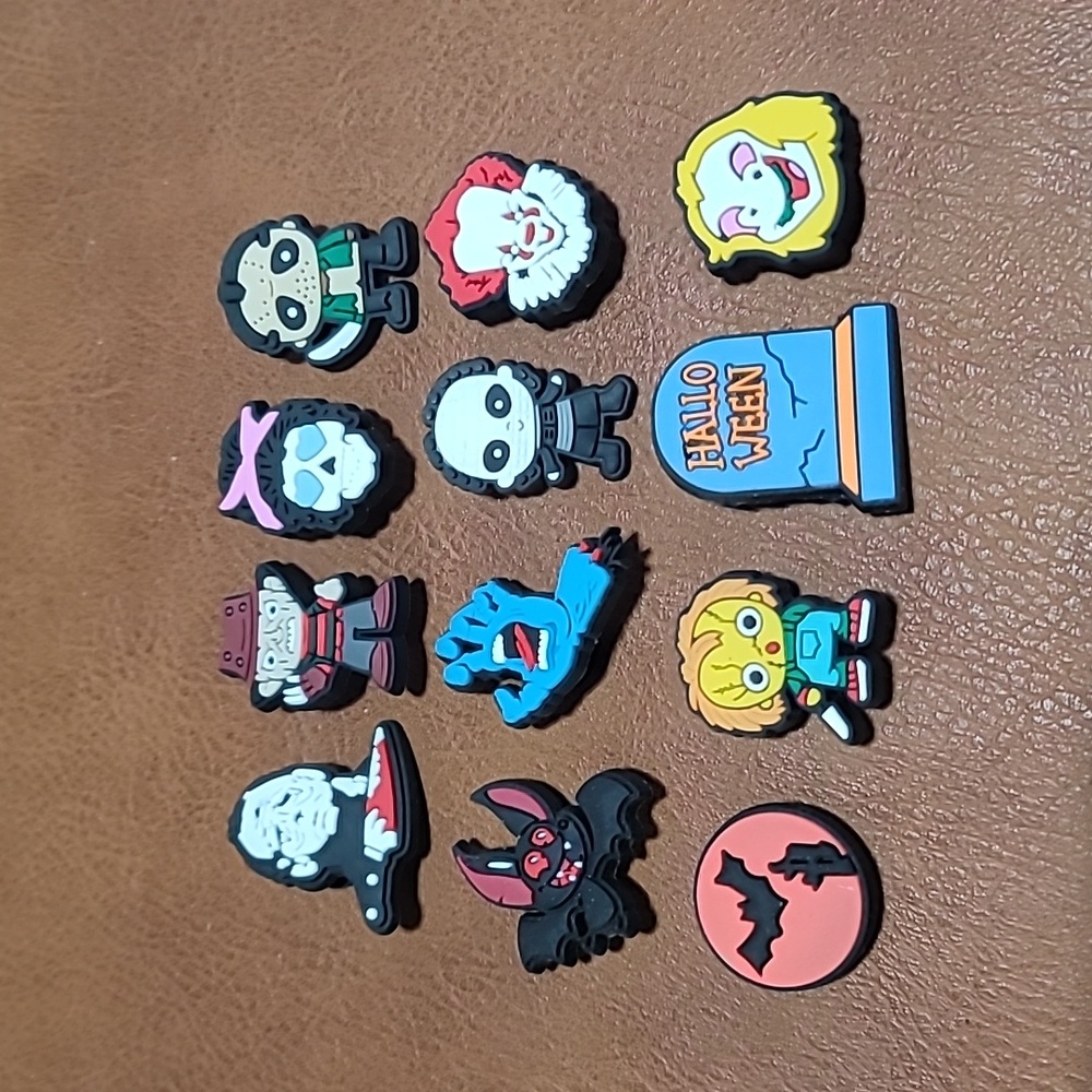 Horror-Themed Shoe Croc Charms Set
